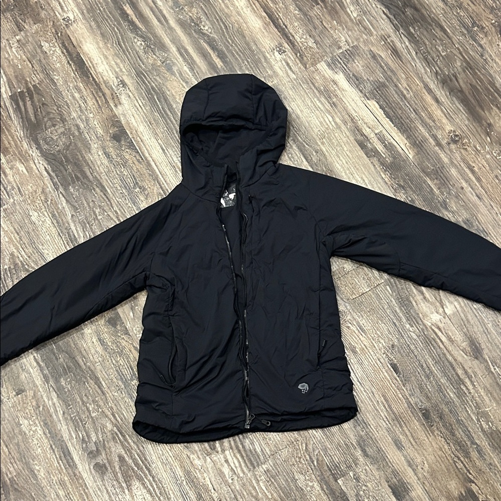 Mountain Hardwear Women's Black Hooded Puffer Jacket